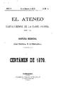 Ateneo Tarraconense de la Clase Obrera, El - 15/09/1879, Pàgina 1  [Ref. Ateneo Tarraconense 18790915]