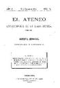 Ateneo Tarraconense de la Clase Obrera, El - 15/11/1880, Pàgina 1  [Ref. Ateneo Tarraconense 18801115]
