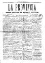 Provincia, La - 20/04/1889, Pàgina 1  [Ref. La Provincia 18890420]