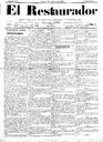 Restaurador, El - 19/02/1886, Pàgina 1  [Ref. El Restaurador 18860219]