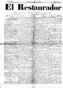 Restaurador, El - 07/03/1886, Pàgina 1  [Ref. El Restaurador 18860307]