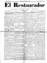 Restaurador, El - 10/03/1886, Pàgina 1  [Ref. El Restaurador 18860310]