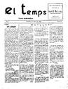 Temps, El - 27/04/1929, Pàgina 1  [Ref. El Temps 19290427]