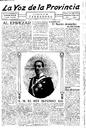 Voz de la Provincia, La - 02/09/1930, Pàgina 1  [Ref. La Voz de la Provincia 19300902]