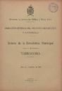Boletín de la Estadística Municipal de Tarragona - 01/12/1914, Pàgina 1  [Ref. 19141201]