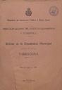 Boletín de la Estadística Municipal de Tarragona - 01/06/1916, Pàgina 1  [Ref. 19160601]