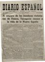 Diario Español - 19/01/1939, Pàgina 1  [Ref. Diario Español 19390119]