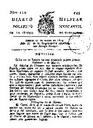 Diario militar, político y mercantil de la ciudad de Tarragona - 11/03/1814, Pàgina 1  [Ref. Diario Mercantil, Político y Militar 18140311]