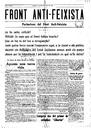 Front Antifeixista - 29/08/1936, Pàgina 1  [Ref. FRONT ANTIFEIXISTA 19360829]