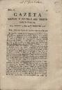 Gazeta Militar y Política del Principado de Cataluña - 09/09/1808, Pàgina 1  [Ref. 18080909]