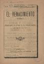 Renacimiento, El - 01/04/1896, Pàgina 1  [Ref. 18960401]