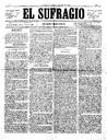 Sufragio, El - 17/01/1884, Pàgina 1  [Ref. El Sufragio 18840117]
