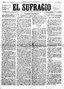 Sufragio, El - 28/01/1884, Pàgina 1  [Ref. El Sufragio 18840128]