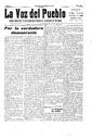 Voz del Pueblo, La - 29/03/1914, Pàgina 1  [Ref. La Voz del Pueblo 19140329]